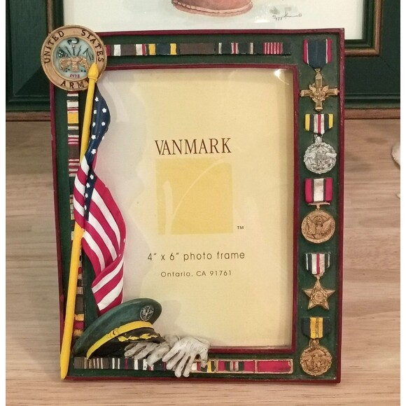 Vanmark Other - Vintage 1998 Vanmark American Hero's United States Army 4x6 Photo Frame Resin 3D